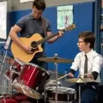 Joe Horton playing the drums at the Discover Conference
